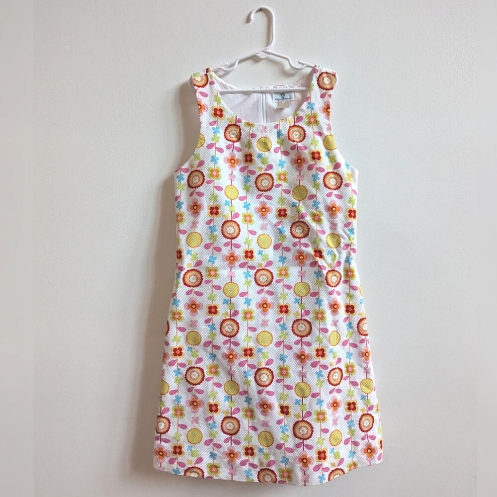 Florence Eiseman Shift Dress Girls Sz 14 Floral Y2K Retro